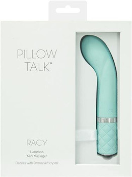 Pillow Talk Racy Vibe W/ Swarovski Crystal Teal Best Adult Toys