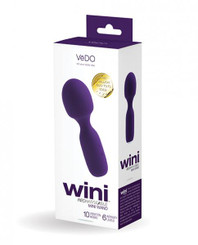 Vedo Wini Rechargeable Mini Wand Deep Purple Best Sex Toys