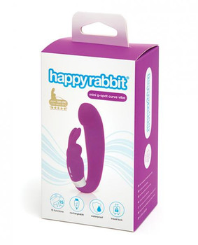 Happy Rabbit G-spot Clitoral Curve Vibrator Purple Adult Toys