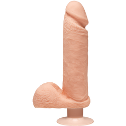 The D Perfect D Vibrating Dildo 8 inch Vanilla Beige Adult Sex Toys