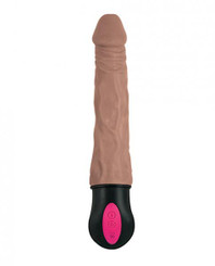 Natural Realskin Hot Cock #1 Brown Realistic Vibrator Adult Sex Toy