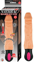 Natural Realskin Hot Penis #3 8 inches Beige by NassToys