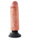 King Penis 6 inches Vibrating Dildo Beige by Pipedream Products
