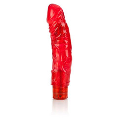 Love Vibes Big Boy Lover Vibrating Dildo Red by Cal Exotics