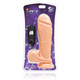 Thick Cock Balls With Egg 10 inches Beige by SI Novelties - Product SKU SIN30330