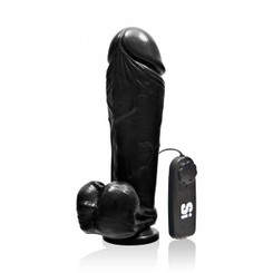 Thick Cock Balls Egg 10 inches Black Dildo Adult Toys