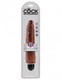 King Cock 9 inches Realistic Vibrating Stiffy Brown by Pipedream - Product SKU PD552429