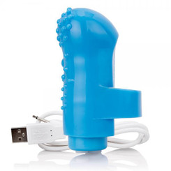 Screaming O Charged Fing O Vooom Mini Vibe Blue Sex Toy