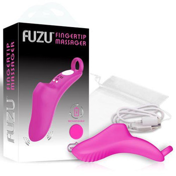 Fuzu Vibrating Rechargeable Fingertip Massager Pink Best Sex Toy