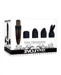 Evolved Tiny Treasures 5 Pc Silicone Vibe Kit Sex Toy