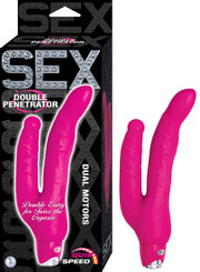 Sex Double Penetrator Pink Vibrator Adult Sex Toy