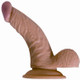 All American Whopper Vibrating 7 inches Dildo, Balls Beige by NassToys - Product SKU NW21391