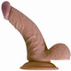 All American Whopper Vibrating 7 inches Dildo, Balls Beige by NassToys - view 2