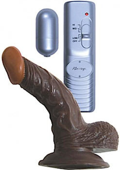 All American Whopper 5 inches Vibrating Dildo, Balls Brown Best Sex Toys