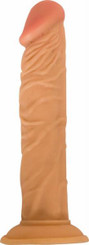 All American Whopper Vibrating 8 inches Dildo Beige by NassToys
