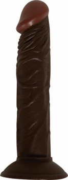 All American Whopper Vibrating 8 Inches Dildo Brown by NassToys