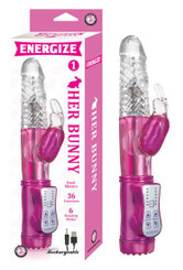 Energize Her Bunny 1 Pink Rabbit Vibrator by NassToys