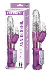 Energize Her Bunny 1 Purple Rabbit Vibrator by NassToys