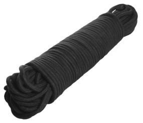 96 Foot Cotton Bondage Rope - Black Sex Toys