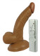 Latin American Mini Whopper 5 inches Curved Vibrating Dong, Ball Brown by NassToys