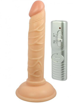 All American Mini Whoppers 5 inches Vibrating Dong Beige Sex Toy