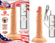 All American Mini Whoppers 5 inches Vibrating Dong Beige by NassToys - Product SKU NW23891