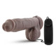 X5 Plus 8 inches Realistic Cock Chocolate Vibrating by Blush Novelties - Product SKU BN52366