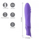 Margo Maia Silicone Textured Bullet Vibrator Purple by Maia Toys - view 3
