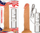 All American Whopper 7 inches Vibrating Dildo Beige by NassToys - view 2