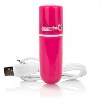 Screaming O Charged Vooom Rechargeable Bullet Vibe Pink Adult Sex Toys