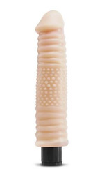Real Feel No 12 10.5 inches Vibrating Dildo Beige Best Sex Toy