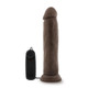 Dr. Skin Dr. Throb 9.5 inches Vibrating Penis Suction Cup Brown by Blush Novelties