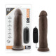 Dr. Skin Dr. Throb 9.5 inches Vibrating Cock Suction Cup Brown by Blush Novelties - Product SKU BN13816