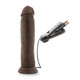 Blush Novelties Dr. Skin Dr. Throb 9.5 inches Vibrating Cock Suction Cup Brown - Product SKU BN13816