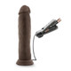 Dr. Skin Dr. Throb 9.5 inches Vibrating Penis Suction Cup Brown by Blush Novelties - view 3