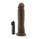 Dr. Skin Dr. Throb 9.5 inches Vibrating Penis Suction Cup Brown by Blush Novelties - view 4