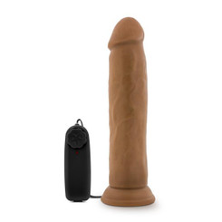Dr. Throb 9.5 inches Vibrating Cock, Suction Cup Tan Adult Sex Toys