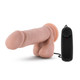 The Goalie Vibrating 8 Inches Realistic Dildo Beige by Blush Novelties - Product SKU BN17463