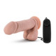 The Goalie Vibrating 8 Inches Realistic Dildo Beige by Blush Novelties - view 2
