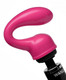 XR Brands Deep Glider Wand Massager Attachment Pink - Product SKU XRAD443