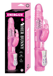 Energize Her Bunny 4 Rabbit Vibrator Pink by NassToys