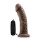 Dr Joe 8 inches Vibrating Penis Suction Cup Brown by Blush Novelties
