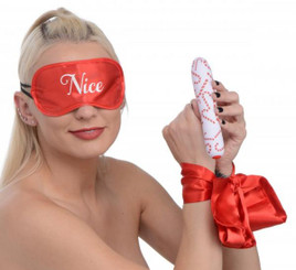 Bang! Naughty Holiday Kit Wrist Ties Xl Bullet & Blindfold Best Sex Toy