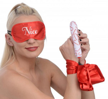 Bang! Naughty Holiday Kit Wrist Ties Xl Bullet & Blindfold Best Sex Toy