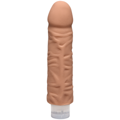 The D Shakin D 7 inches Vibrating Dildo Caramel Tan Adult Sex Toy