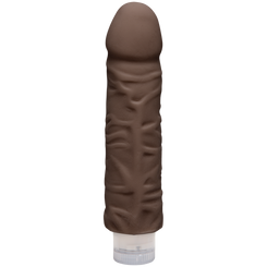 The D Shakin D 7 inch Vibrating Dildo Chocolate Brown Adult Sex Toys