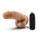 MMA Fighter Vibrating 7 inches Realistic Penis Mocha by Blush Novelties - view 2