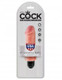 King Cock 5 inches Vibrating Stiffy Beige by Pipedream - Product SKU PD552021