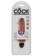 King Cock 5 inches Vibrating Stiffy Dildo Tan by Pipedream - Product SKU PD552022