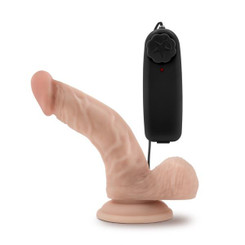 Dr Ken 6.5 inches Vibrating Cock with Suction Cup Beige Adult Toys